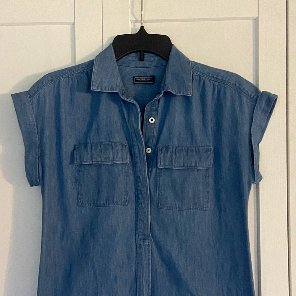Vineyard Vines Cotton Shirt Dress - Picture 4 of 7